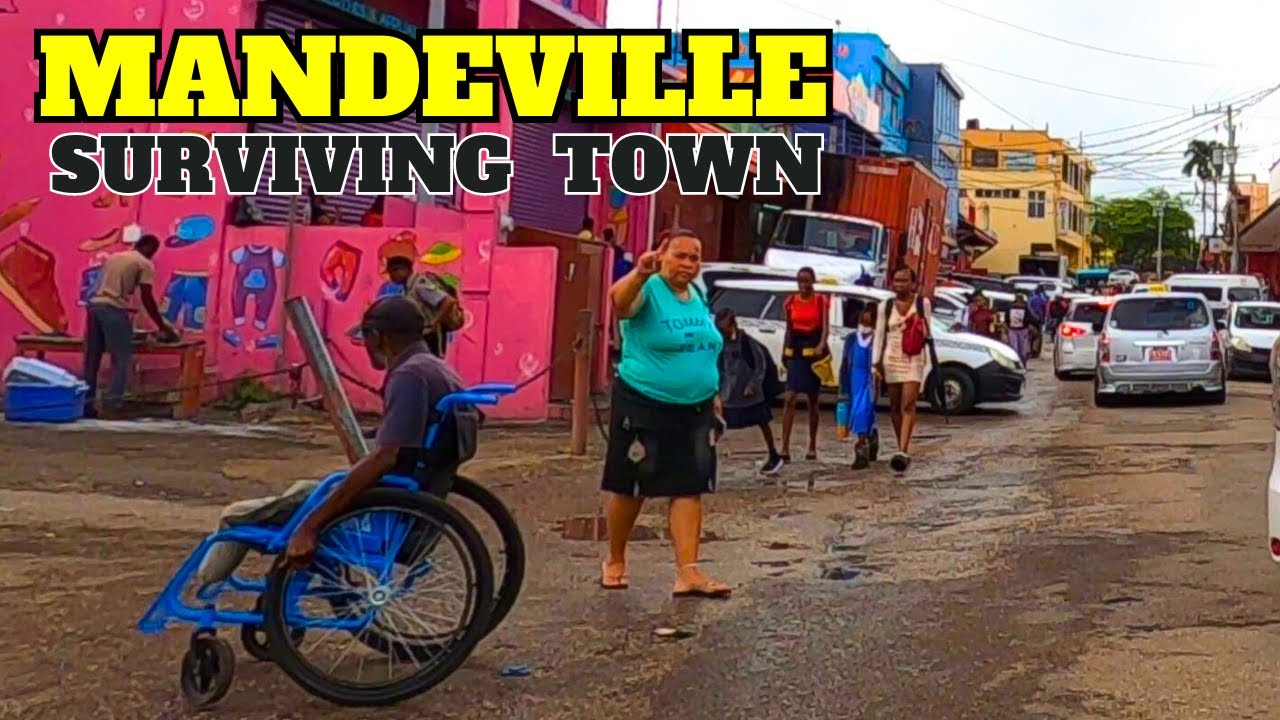 EARLY MORNING IN THE TOWN THAT STILL SURVIVING , MANDEVILLE MANCHESTER #JAMAICA