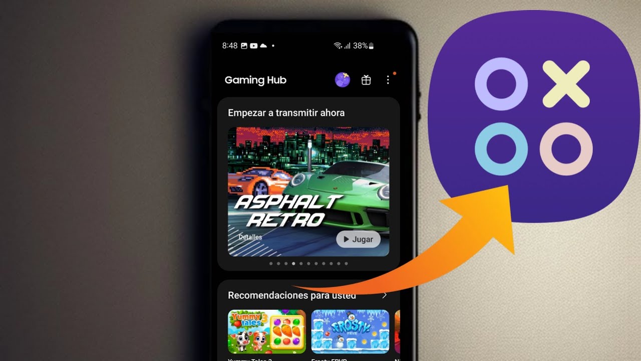 Como Activar Gaming Hub de Samsung /App para optimizar juegos