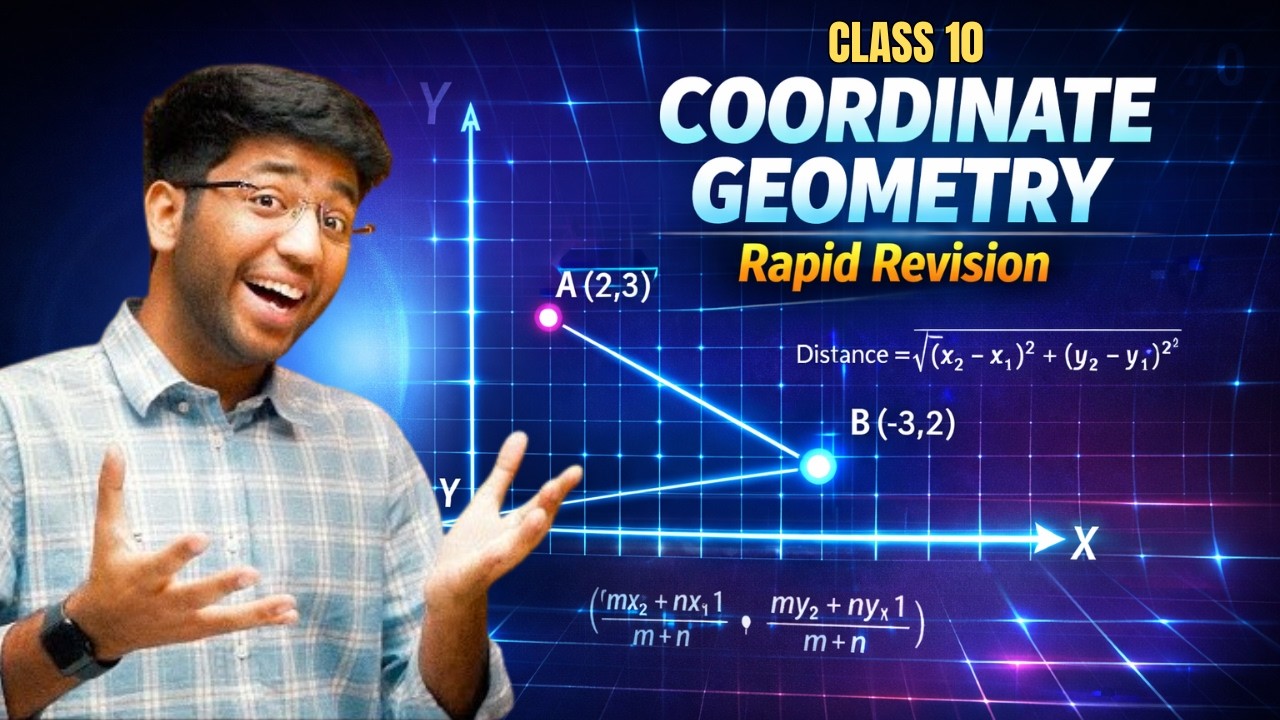 Coordinate Geometry | 🚀 Rapid Rivision 🚀| Class 10th Maths | Shobhit Nirwan