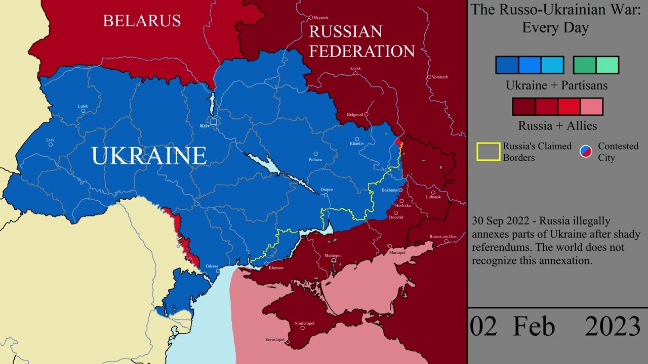The Russo-Ukrainian War: Every Day (Feb 2014 - Feb 2024)