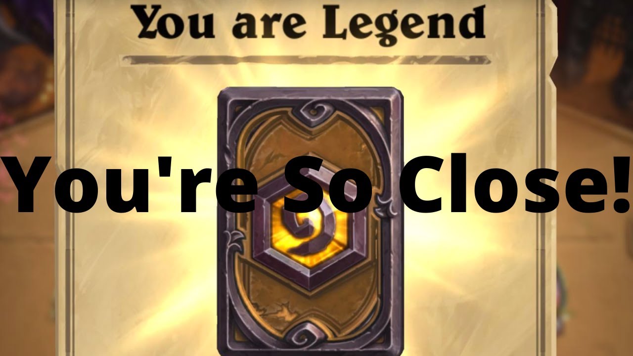 Legend Hearthstone | How To Hit Legend From Diamond 5 For The First Time!
