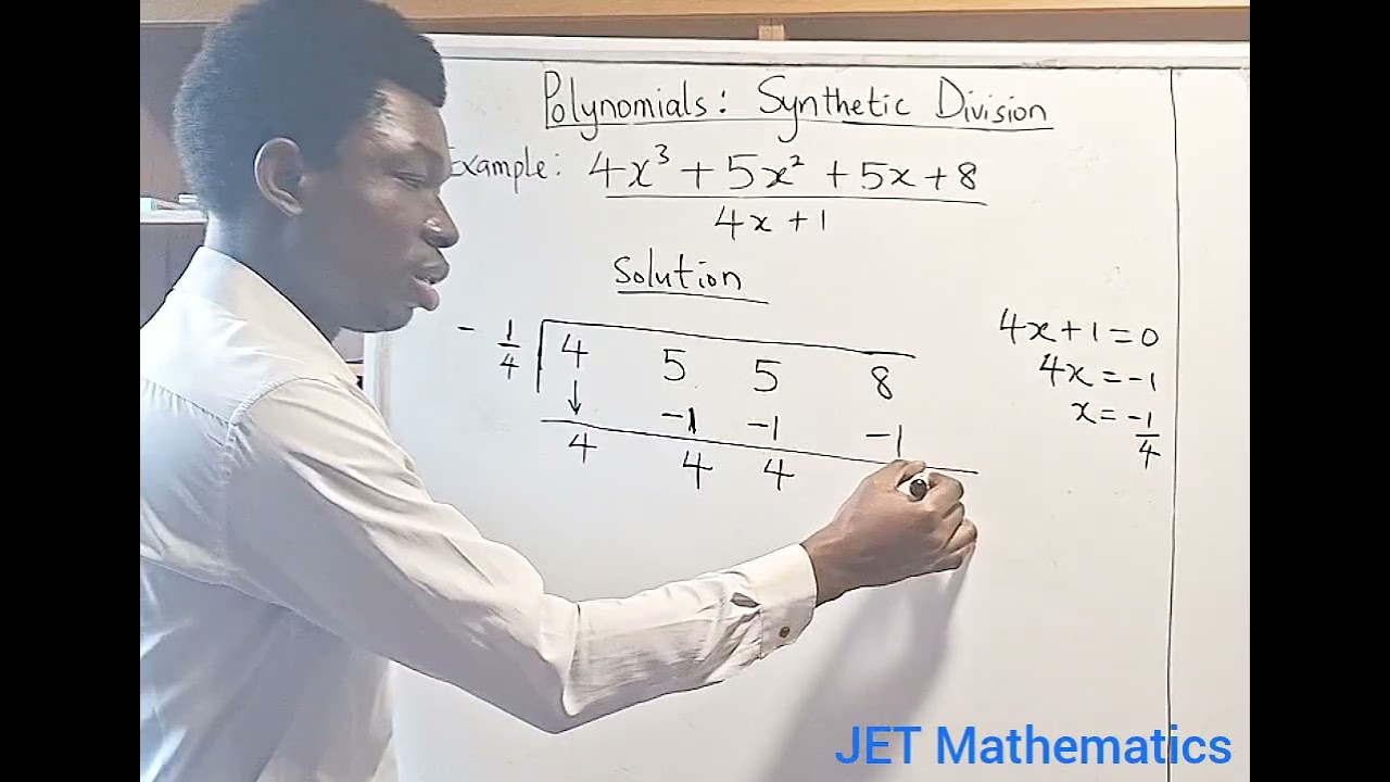 Polynomials: Synthetic Division 2