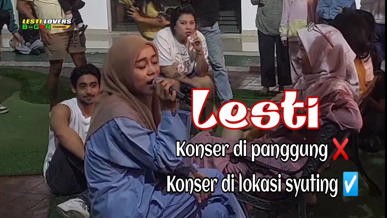 Lesti menghibur kru & pemain di lokasi syuting Sinetron Aku mencintaimu karena Allah