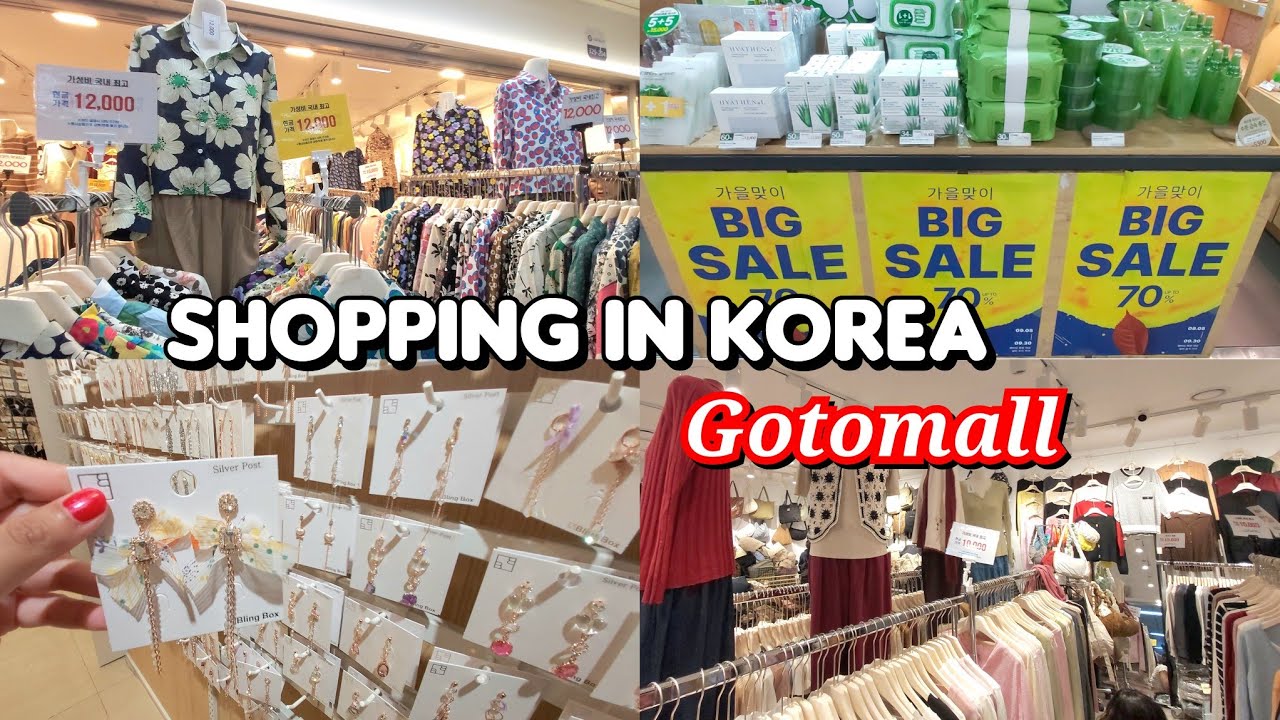Shopping in korea 🇰🇷 vlog, ONLY $10 fall outfits at GOTOMALL🛍 korean accessories, makeup & skincare