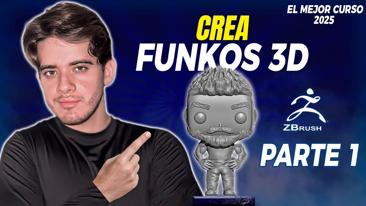 ✅Curso Crear FUNKOS en Zbrush para Impresión 3D😱Parte 1