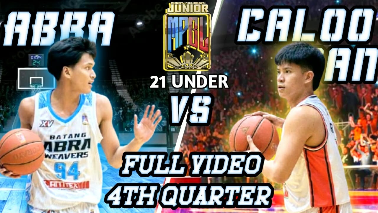 GAME 3 - BATANG ABRA vs BATANG CALOOCAN | FULL 4TH QUARTER Junior MPBL 21U NORTH DIVISION FINALS