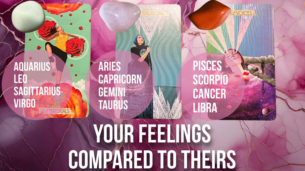 Your feelings compared to their feelings - Pick a Card Tarot Reading