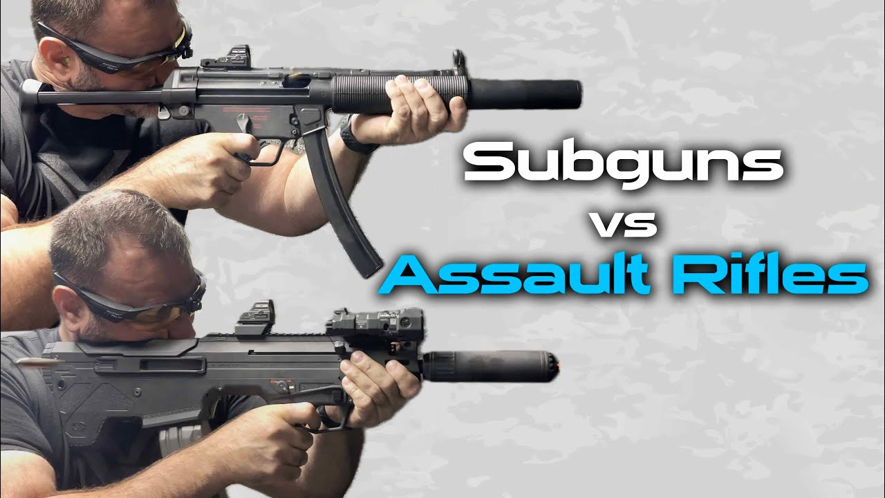 Submachine Guns vs Assault Rifles, testing full auto accuracy.