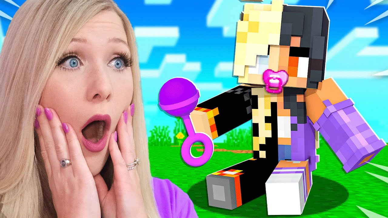 Minecraft, но ты каждую минуту превращаешься в маленького ютубера...