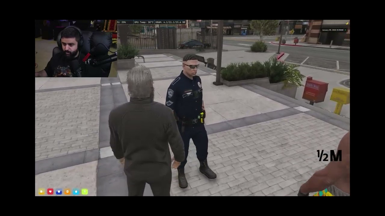 ابو سويحان يتجسس على أفراد الشرطة👮‍♂️