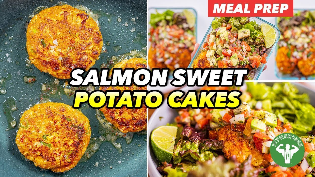 Gluten free Lunchbox - Salmon Sweet Potato Cakes with Avocado Salsa