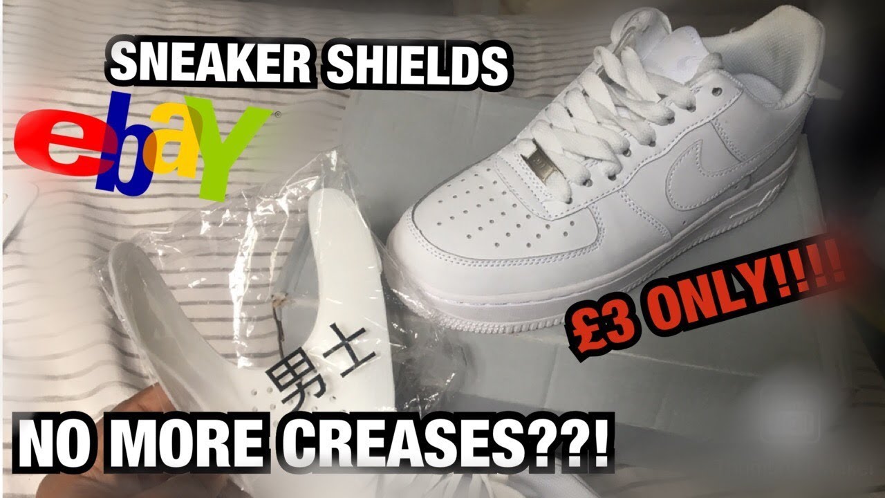 CHEAP EBAY &pound;3 SNEAKER SHIELDS: DO THEY REALLY WORK? //  NIKE AIR FORCE 1 TESTING