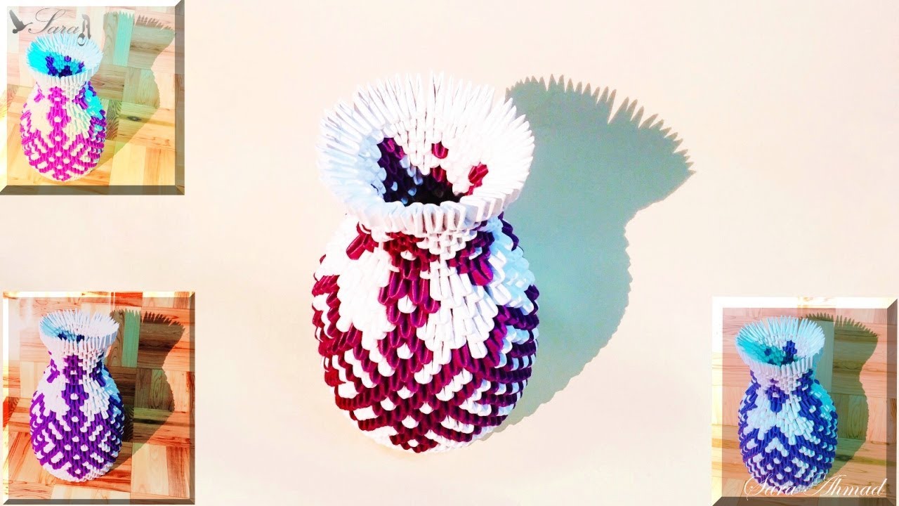 Как сделать 3d оригами Vase 25