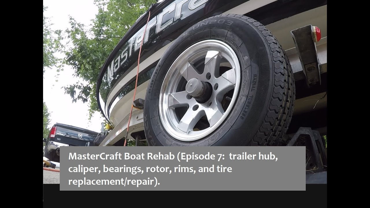 MasterCraft Boat Rehab (Episode 7: Hub leaf spring, caliper, rotor replacement) #mastercraft