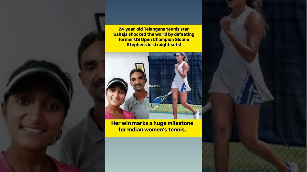 "India's Sahaja Yamalapalli Stuns Former US Open Champion Sloane Stephens"
