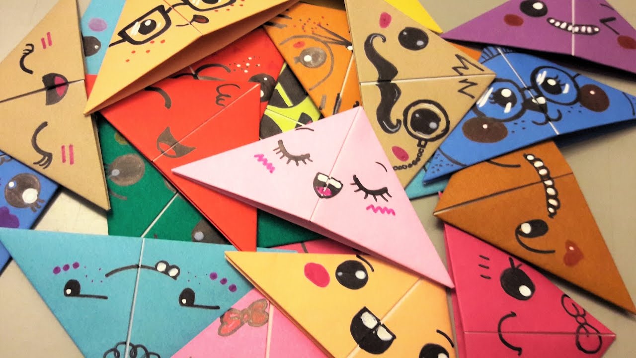 Marcador de Páginas/ Bookmarks - Origami Kawaii Cute