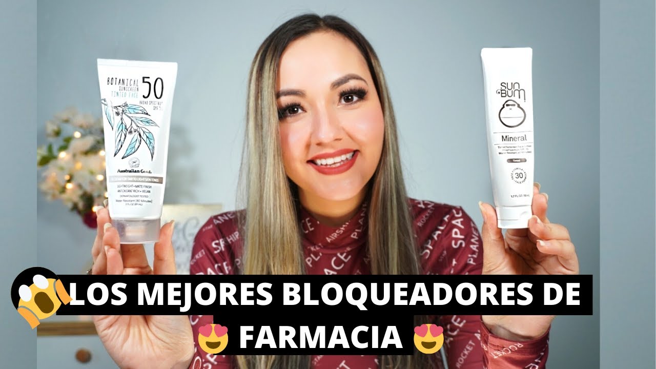 LOS 2 MEJORES BLOQUEADORES SOLARES DE FARMACIA ECONOMICOS Y CON COLOR PANTALLA SOLAR PROTECTOR SOLAR