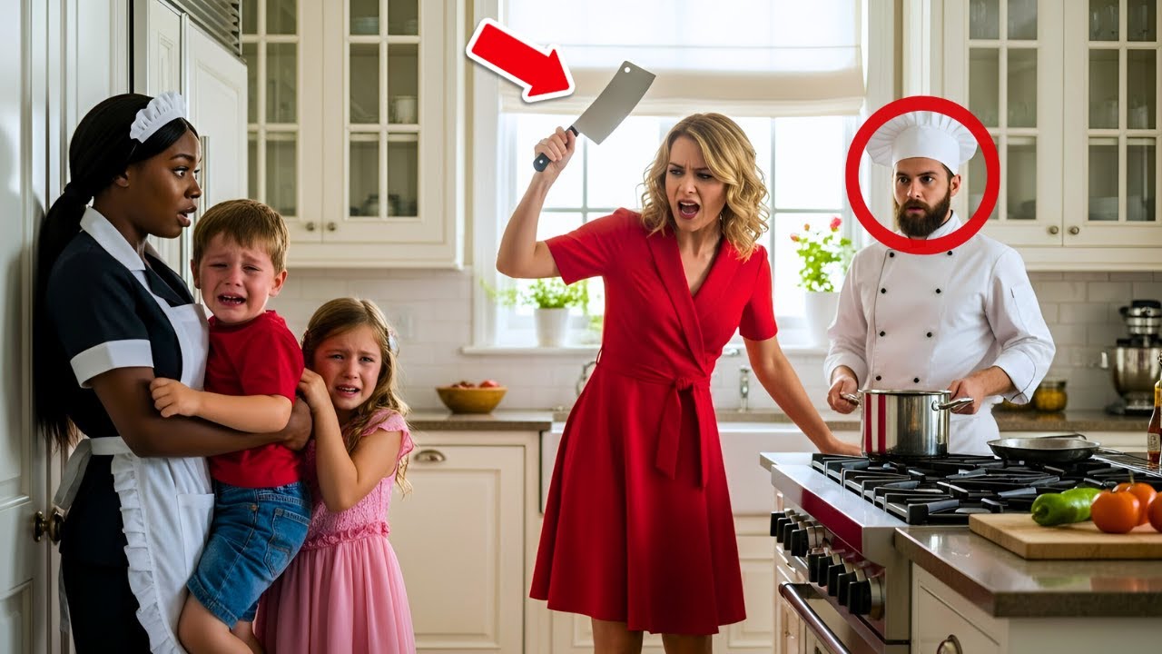 The Billionaire Disguised Himself as a Cook — Until the Maid Saved His Kids from His Fiancée