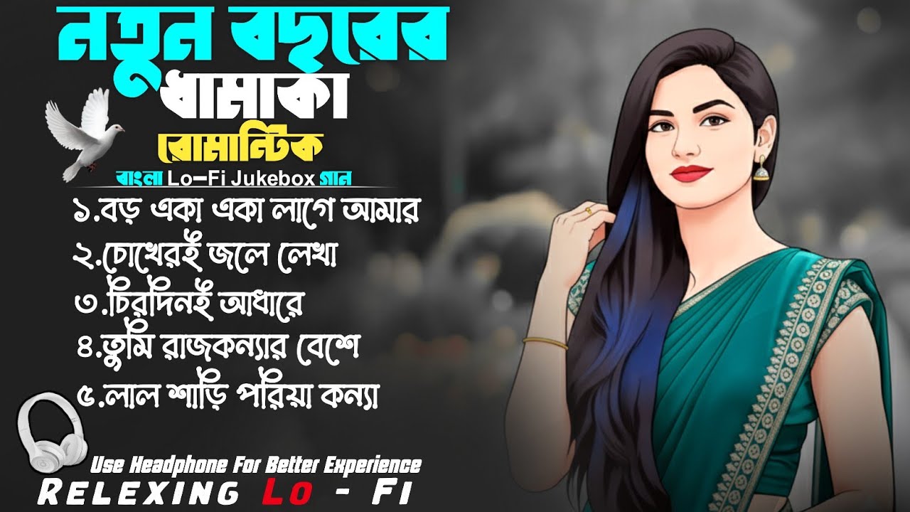 Bangla Romantic Lo-Fi Jukebox || নতুন বছরের ধামাকা Lo-Fi গান ২০২৬ || Relaxing Lo-Fi Version || Lo-Fi