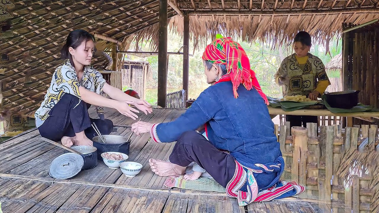 A Hard Day at 16: A Young Mother Climbs the Hills to Work and Cooks to Feed Her Family