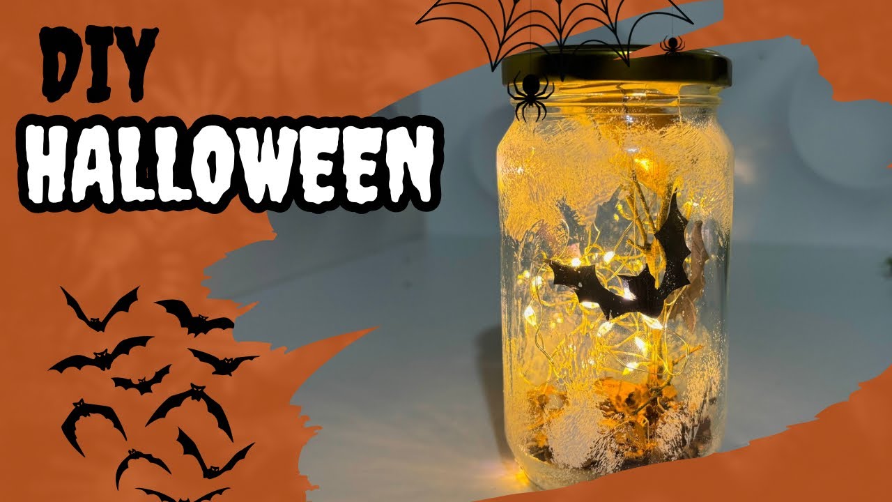 DIY Halloween Bottle Decor | Easy Spooky Craft Idea 🎃🦇👻 @beetlescrafts 
