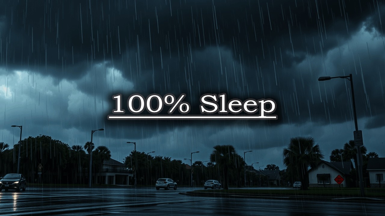 Gentle Light Rain Sounds 🌧️ Soft Drizzle for Sensitive Sleepers