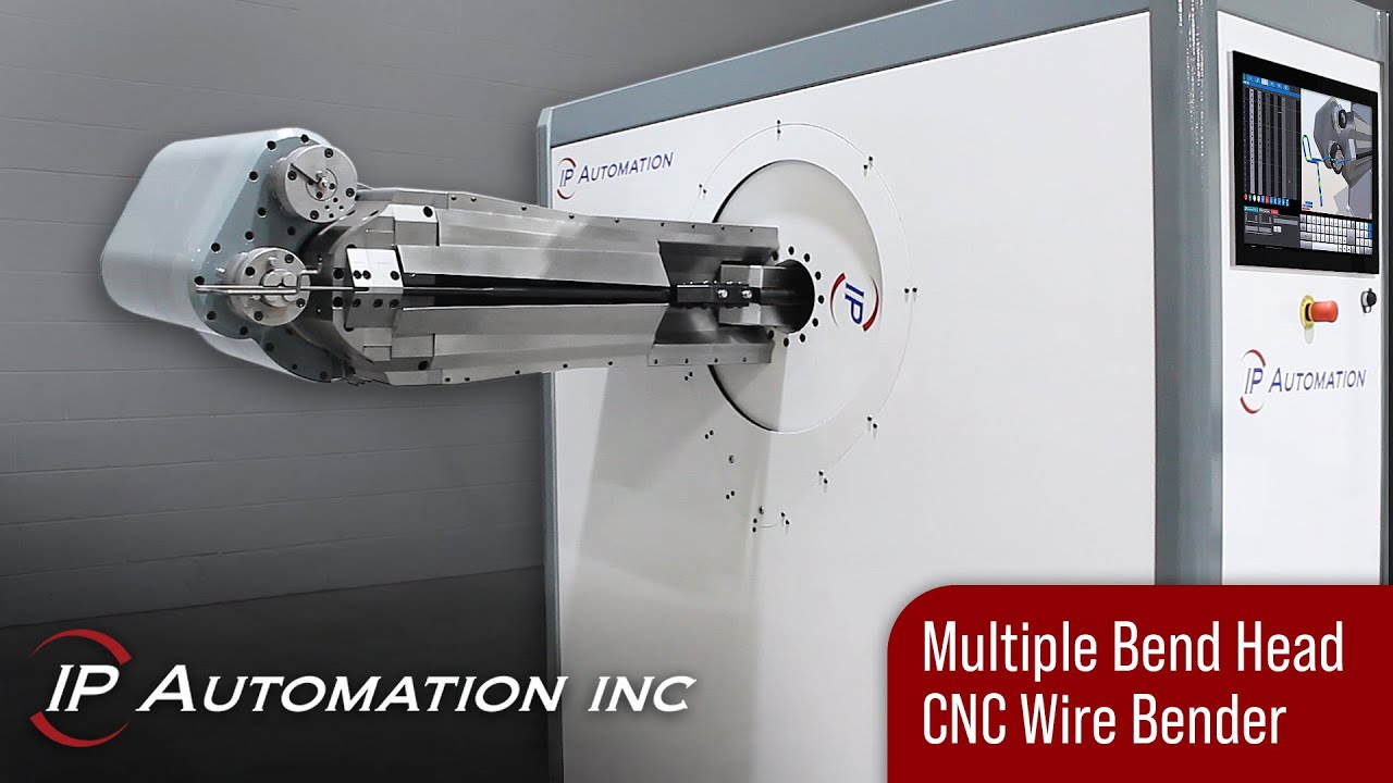 Multiple Bend Head CNC Wire Bender | i13-S² | IP Automation Inc