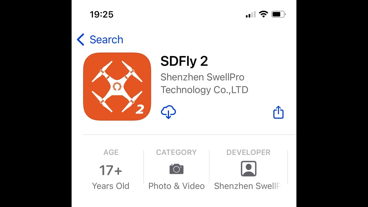 Приложение Swellpro SDFly 2 для дрона Splash Drone 4