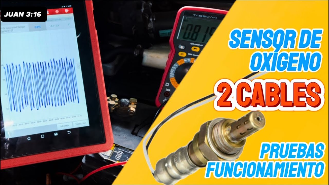 COMO PROBAR SENSOR DE OXÍGENO DE 2 CABLES CON MULTIMETRO
