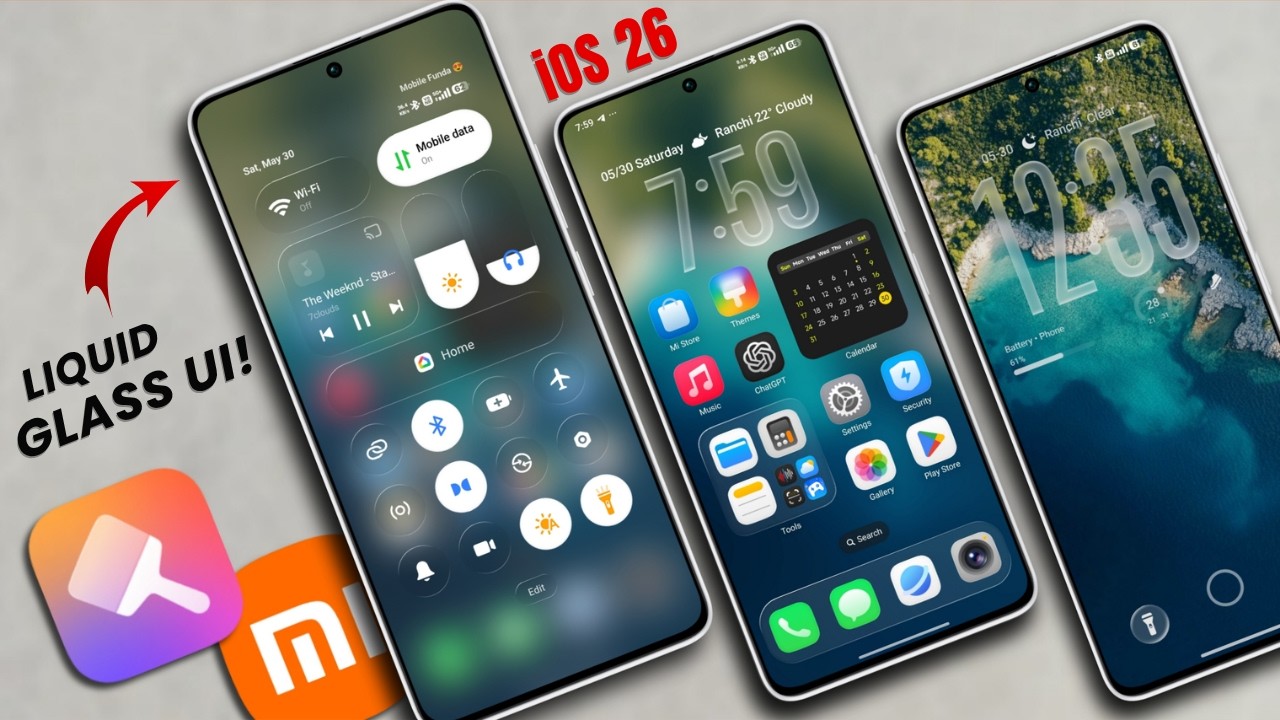 Want the iOS 26 Liquid Glass Look? Your Xiaomi Needs This Theme! 🤯
