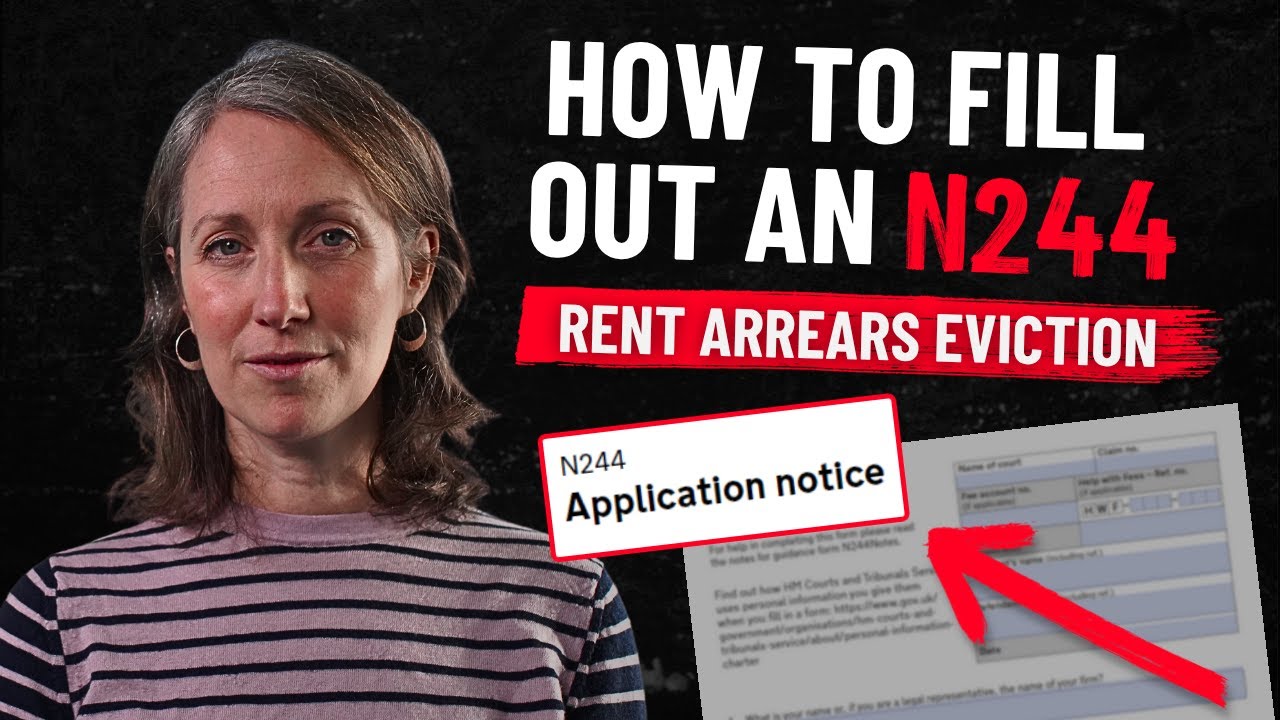 How to fill out form N244 to stop eviction for rent arrears | Shelter