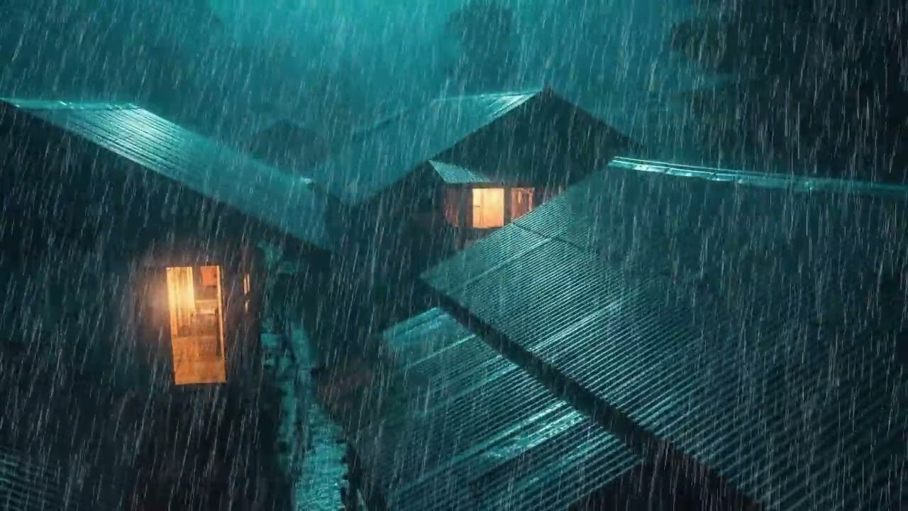 No Ads Rain Sounds for Sleeping – Tin Roof Rain ASMR for Overthinking Shutdown & Deep Sleep