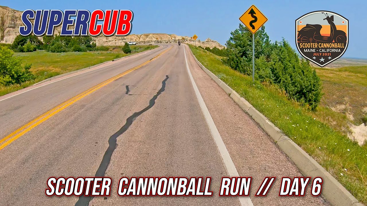 Scooter Cannonball 2021 // Day 6: The Badlands & Black Hills in South Dakota