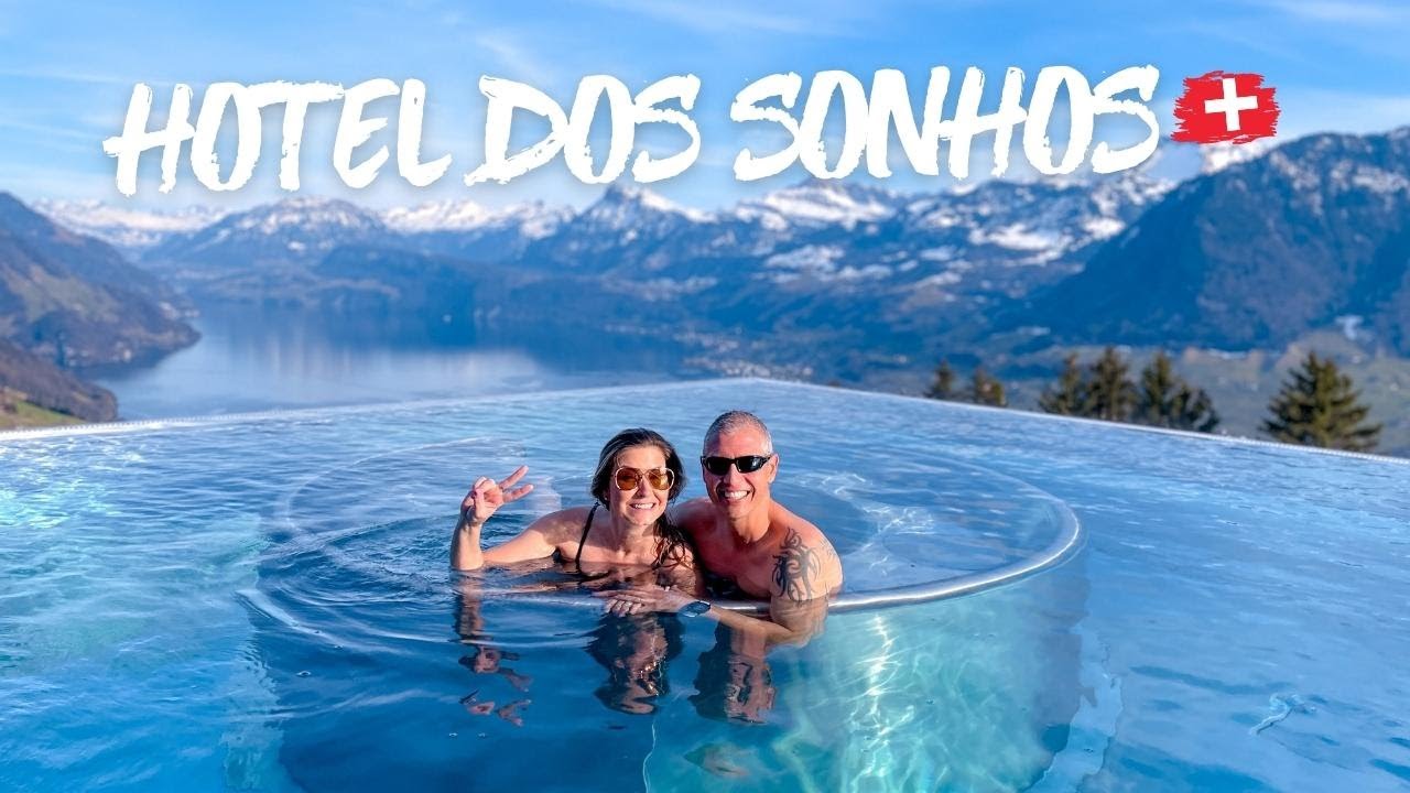 Hotel VILLA HONEGG: um HOTEL DOS SONHOS com a piscina de borda infinita mais famosa da SUÍÇA! 🇨🇭