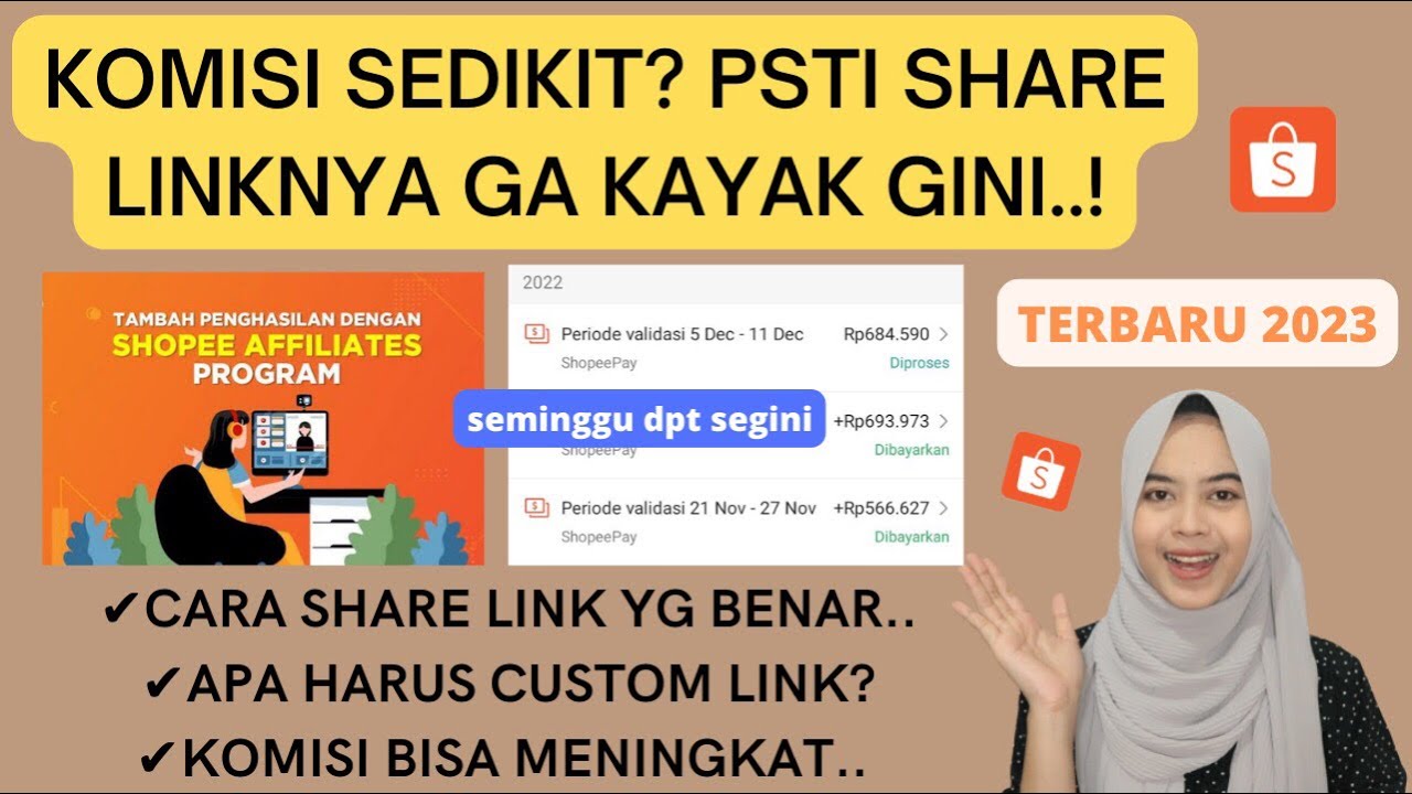 JGN ASAL SHARE! CARA SHARE LINK SHOPEE AFFILIATES PROGRAM YANG BENAR SUPAYA DAPAT BANYAK KOMISI..!
