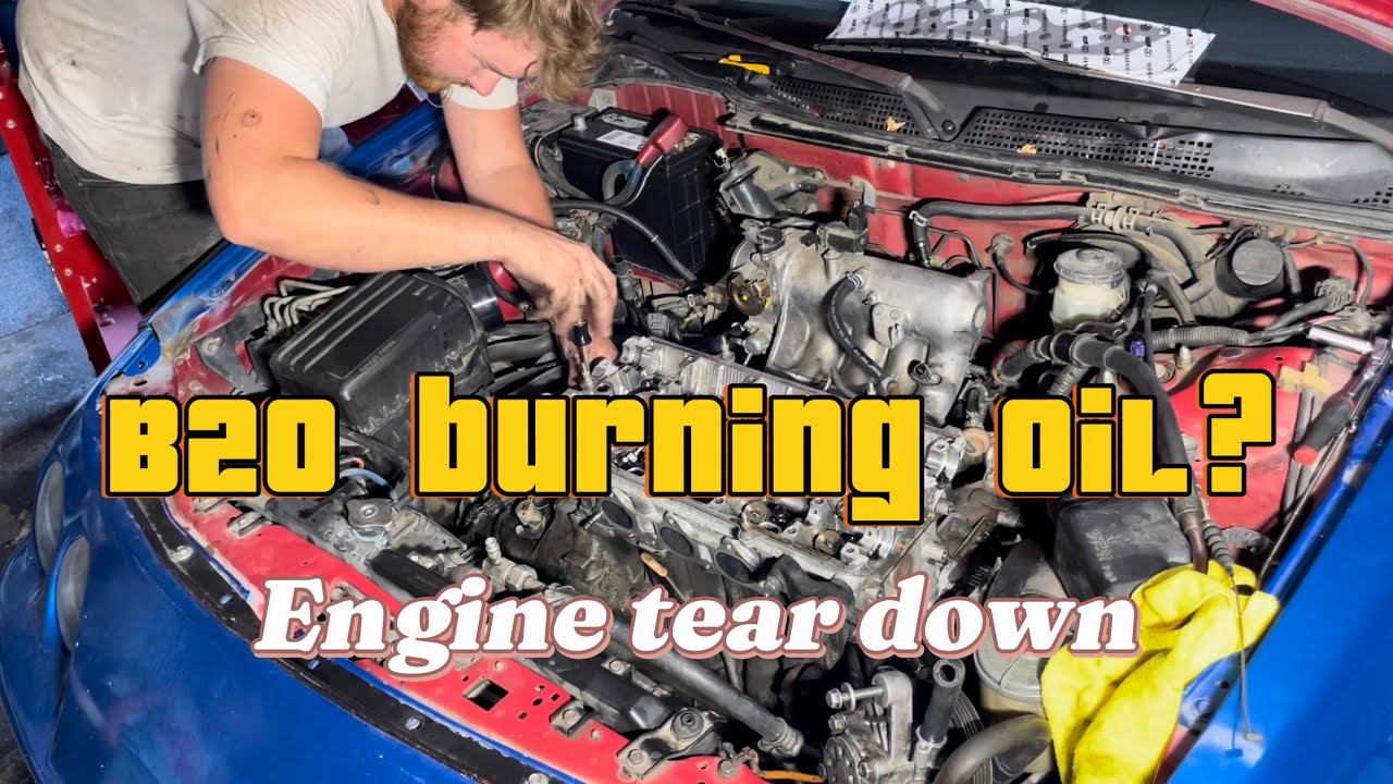 B20-Swapped Acura Integra Burning Oil?     Engine Tear Down & Diagnosis 