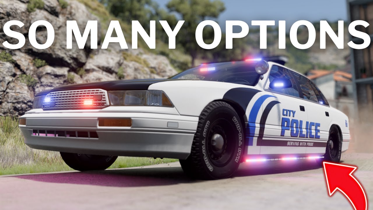 This May Be The BEST Police Lights In BeamNG - Weekly Beamng Mods