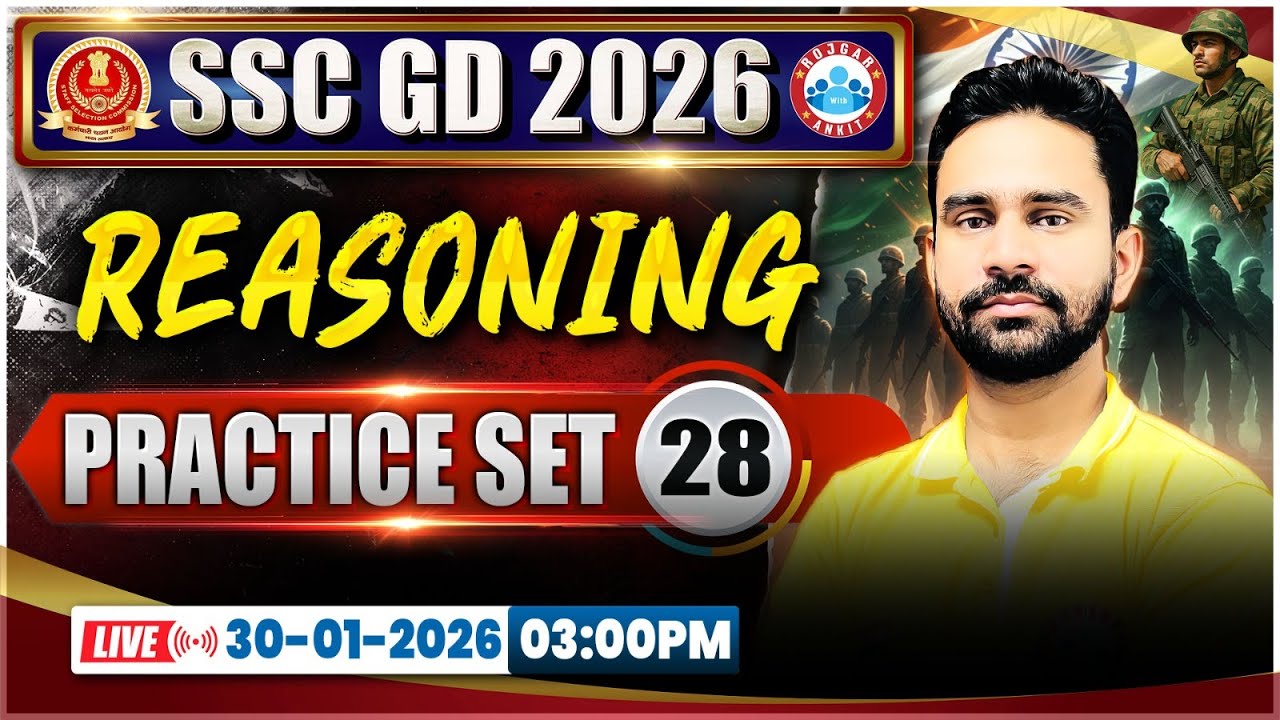 SSC GD Reasoning Classes 2026 | SSC GD Reasoning Practice Set 28 | SSC GD Reasoning By Rahul Sir