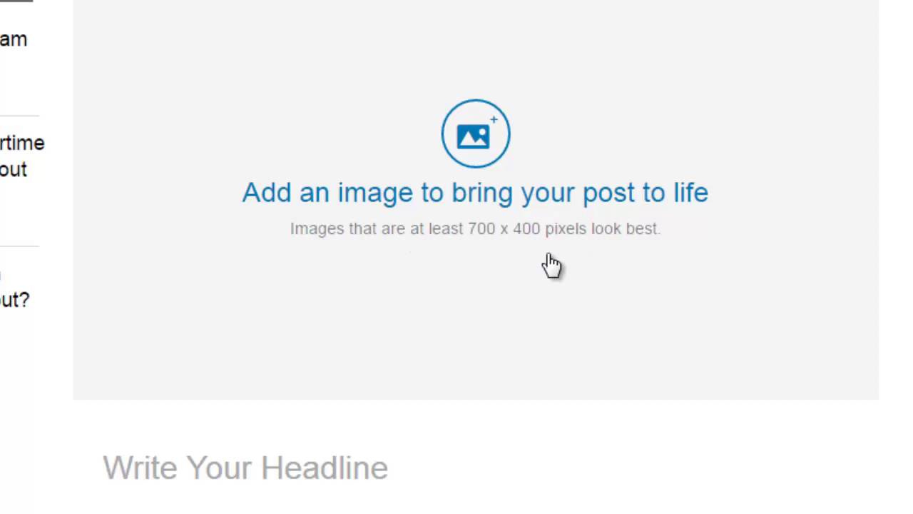 How to publish an article on LinkedIn