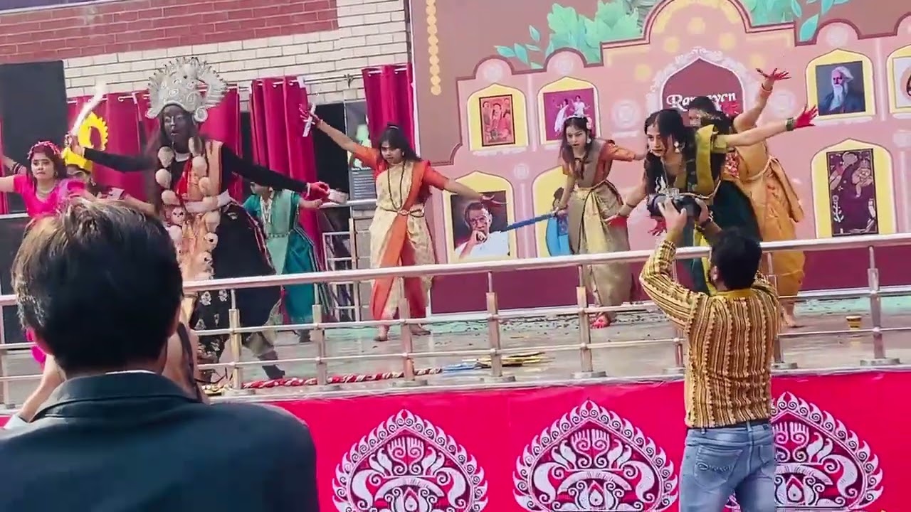 Annual function/ I am in blue saree 