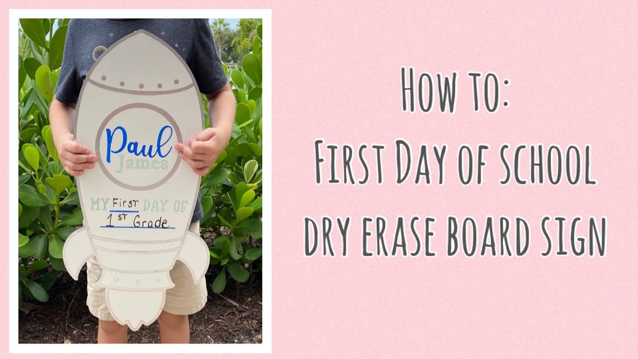 How to: Back to School Dry Erase Board Sign