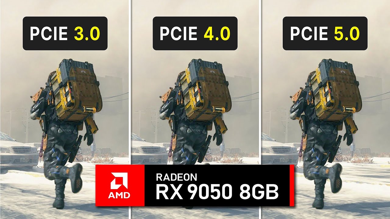 🔥 RX 9050: PCIe 3.0 vs 4.0 vs 5.0 &ndash; Does PCIe Speed Actually Matter?