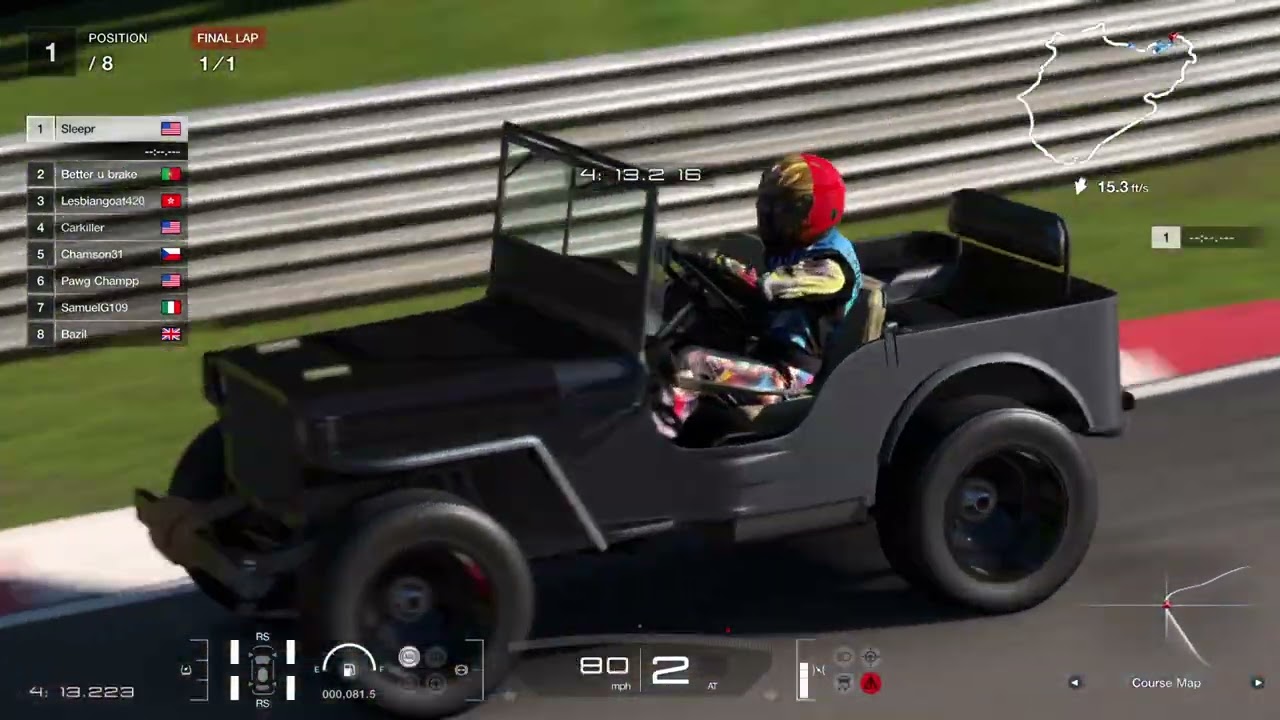 GT7 Hellcat Swapped Willy Jeep On Nurburgring