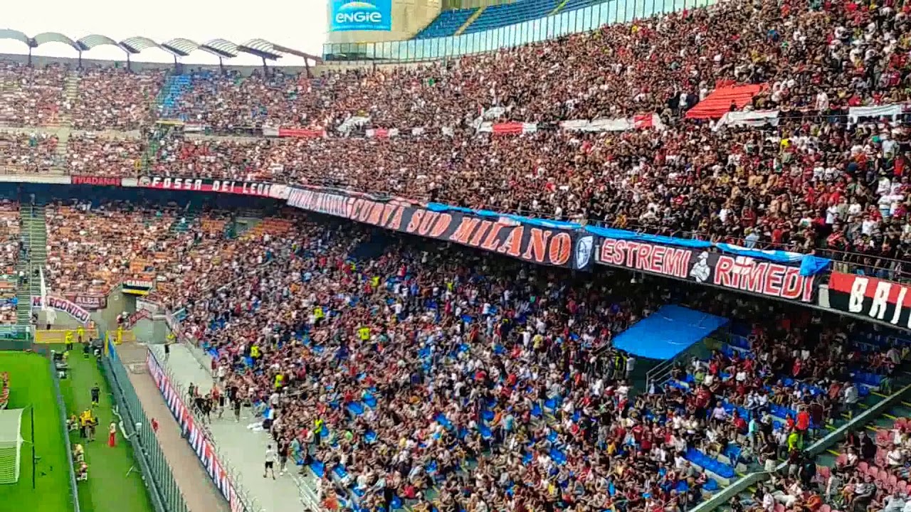 Milan-Brescia 1:0 - 2a giornata Serie A 19/20 Formazioni, Coreografia Curva Sud Milano