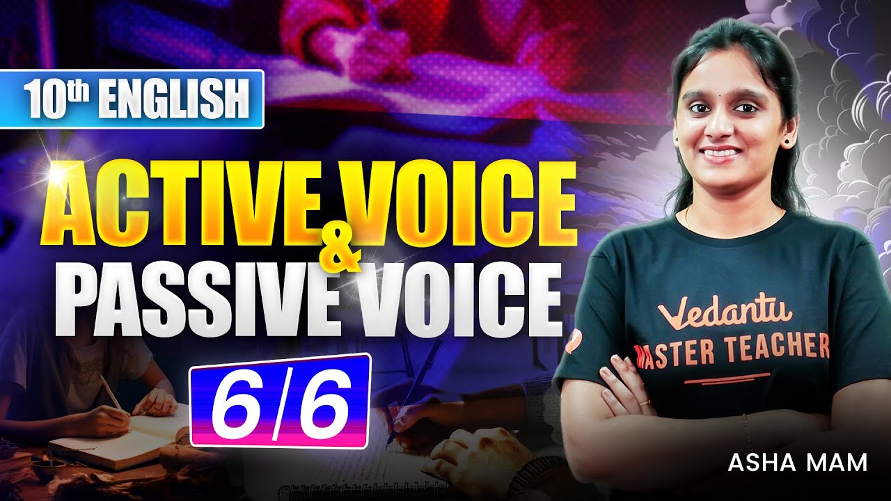 10th English | Active Voice and Passive Voice | Public Exam 2025 | Asha Ma'am