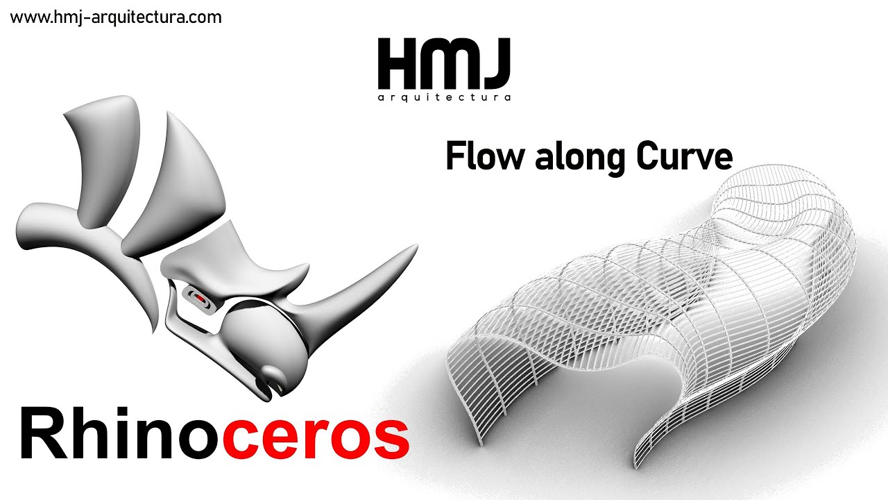 Rhinoceros 6 - Flow along curve - Pabellón