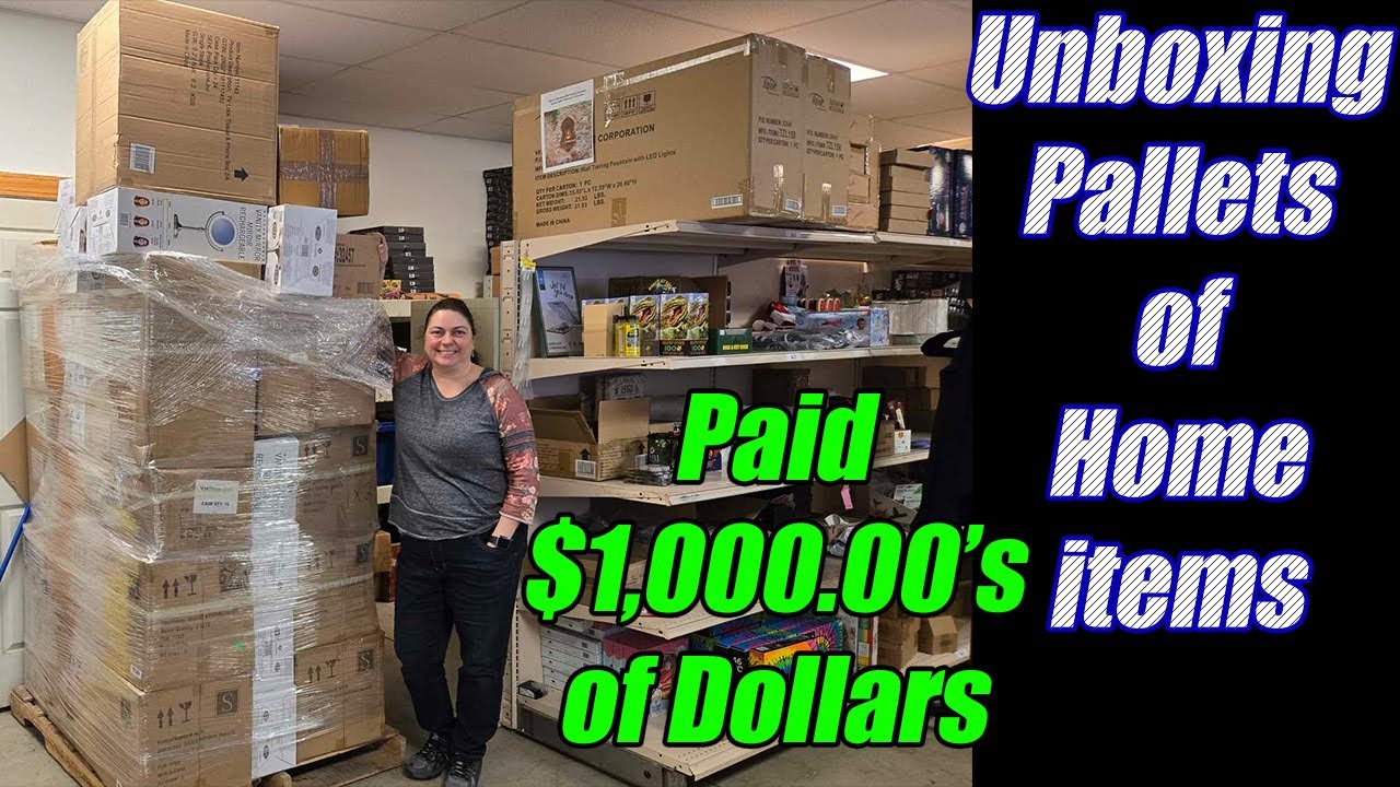 Unboxing A Pallet I paid $1,000.00's of Dollars for! Check out what I got!