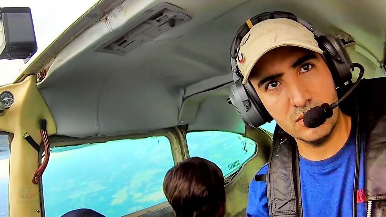 Skydiving Flight Climbing with ATC Audio
