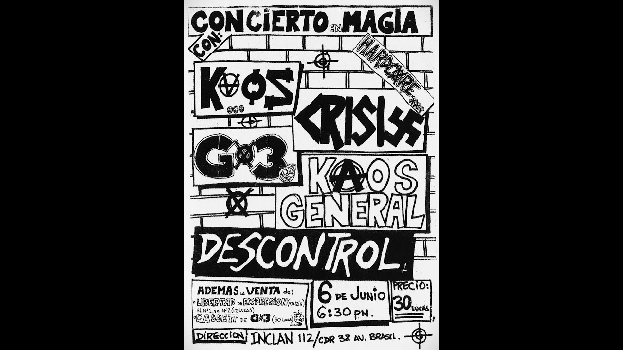 CONCIERTO HARDCORE EN MAGIA, 1987.