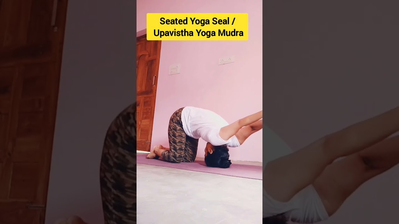 Upavistha Yoga Mudra ✅ Stimulates #heartchakra #Brain #yshorts #mudrasana #dailyworkout #subscribe 🔥